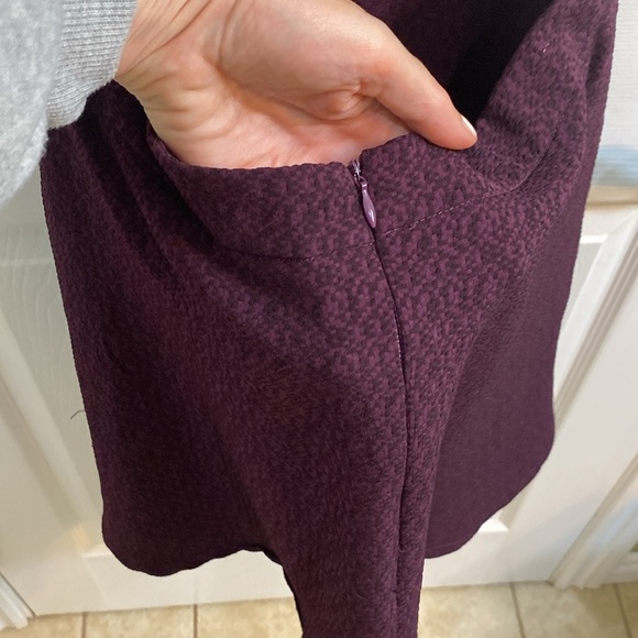 Bluenotes Cut Out Back Burgundy Black Party Semi Formal Dress Size Small Fall - Picture 5 of 10